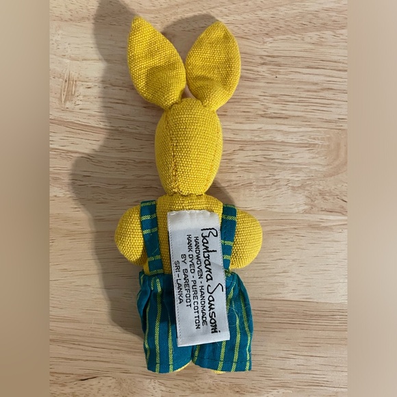 Barbara Sansoni-Barefoot Handmade - Handwoven Rabbit / Bunny 7.5” - Picture 2 of 4